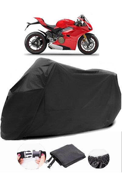 AutoEN Ducati Panigale V4 S Black Motorcycle Tarpaulin Waterproof Durable Fabric