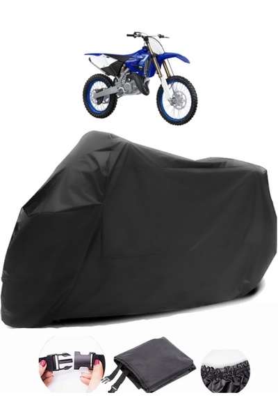 AutoEN ياماها YZ 125 قماش مشمع أسود للدراجات النارية مقاوم للماء