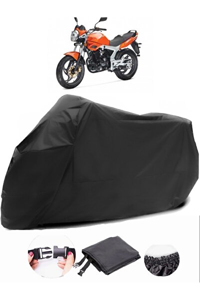 AutoEN Kanuni GT 170 قماش مشمع أسود للدراجات النارية مقاوم للماء