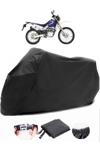 AutoEN Kanuni الفهد 125 القماش المشمع للدراجات النارية الأسود نسيج مقاوم للماء