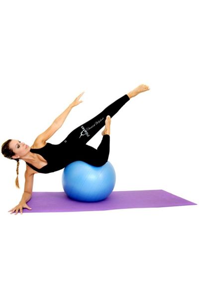 pekial CKSpor 55 cm Pilates Ball Durable Yoga Pilates Exercise Ball And Inflating Pump