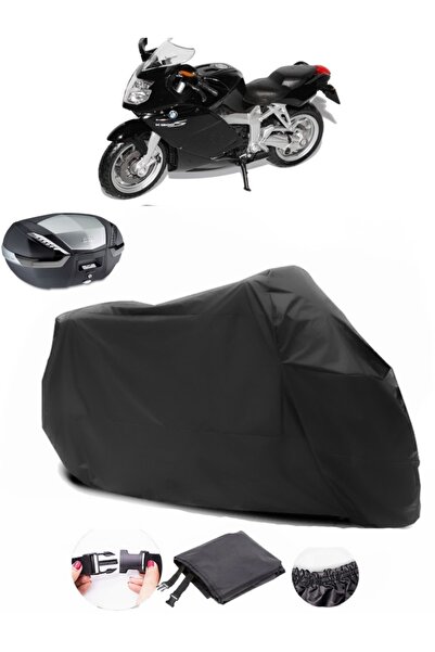 AutoEN BMW K 1200 S Rear Bag Compatible Black Motorcycle Tarpaulin Waterproof...