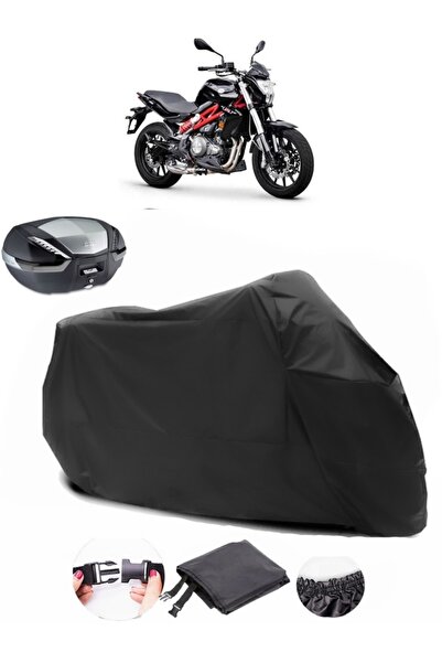 AutoEN Benelli BN 302 Back Bag Compatible Black Motorcycle Tarpaulin Waterpro...