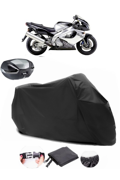 AutoEN Yamaha YZF 1000 Thunderace Rear Bag Compatible Black Motorcycle Tarpau...