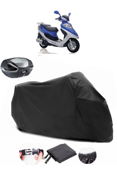AutoEN Kanuni Trex 125 Backpack Compatible Black Motorcycle Tarpaulin Waterproof Durable Fabric