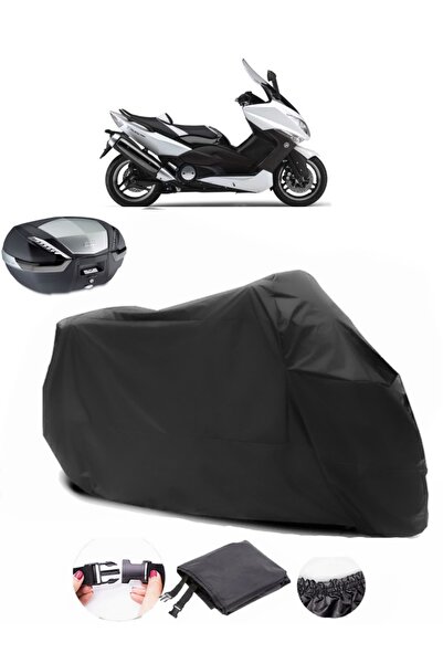 Breen Black Yamaha Tmax 500 Rear Bag Compatible Motorcycle Tarpaulin Waterpro...