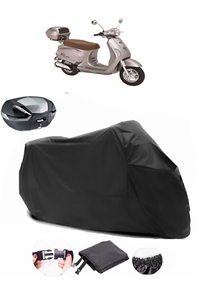 AutoEN Bisan Sardes 125 Backpack Compatible Black Motorcycle Tarpaulin Waterp...