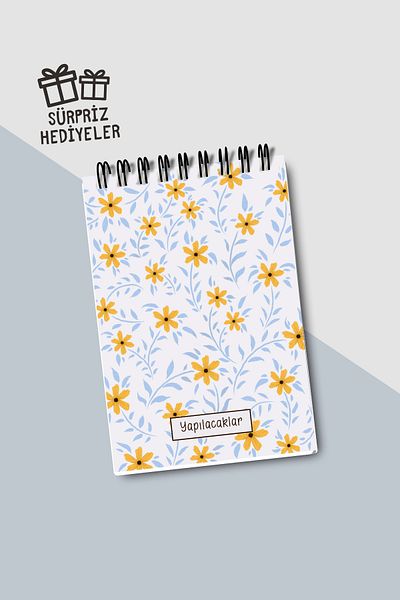 Eldesen Tasarım Do List A6 Notebook with Flexible Cardboard Cover, Mini Notebook