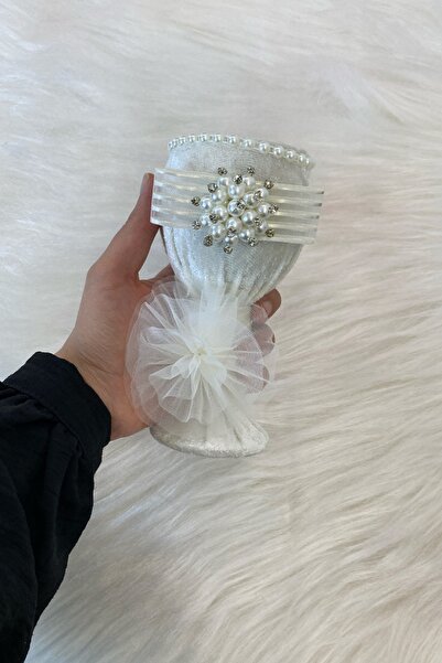 ZEYMERADE Beyaz Düğün Nikah Takı İçin İğnelik, Kına Gecesi Gelin Damat Söz Nişan Sünnet İğnedanlık