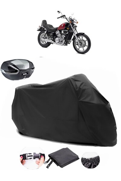 AutoEN حقيبة خلفية Kawasaki VN 750 Vulcan متوافقة مع القماش المشمع الأسود للد...