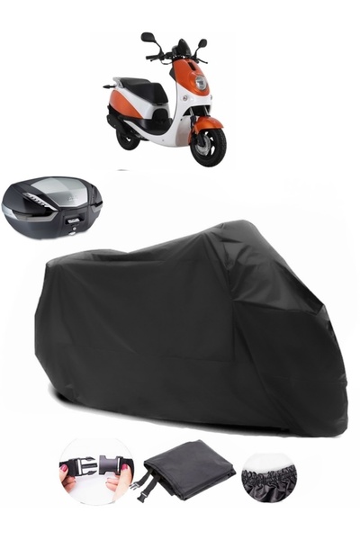 AutoEN Daelim Beagle Backpack Compatible Black Motorcycle Tarpaulin Waterproof Durable Fabric