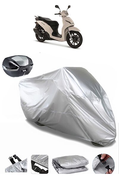 AutoEN Peugeot Belville 200i ABS Rear Bag Compatible Motorcycle Tarpaulin Lux...
