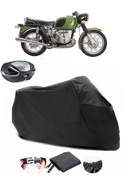 AutoEN BMW R 60-7 Rear Bag Compatible Black Motorcycle Tarpaulin Waterproof D...