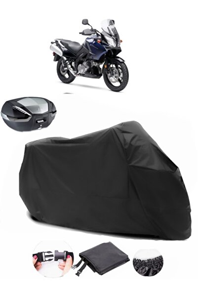AutoEN حقيبة سوزوكي V-Strom DL1000 الخلفية متوافقة مع القماش المشمع الأسود لل...