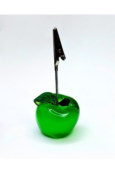 Tasarım Evi Apple Shaped Metal Note Holder Metal Pincer Note Holder Note Holder