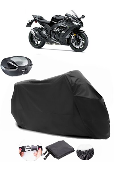 AutoEN حقيبة خلفية متوافقة مع Kawasaki Ninja ZX-10RR من القماش المشمع الأسود ...