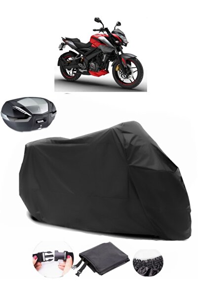 AutoEN Bajaj Pulsar NS 200 ABS Rear Bag Compatible Black Motorcycle Tarpaulin...