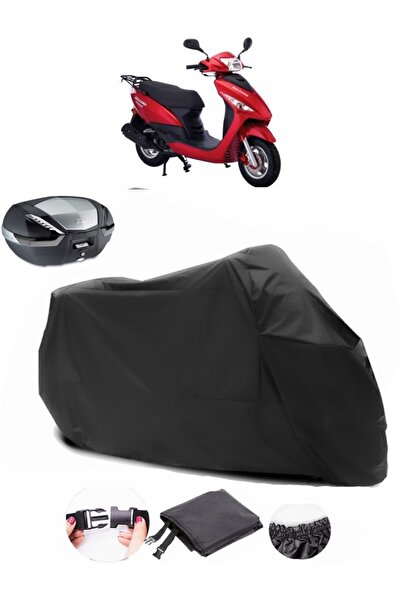AutoEN Salcano Astro 130 Backpack Compatible Black Motorcycle Tarpaulin Waterproof Durable Fabric