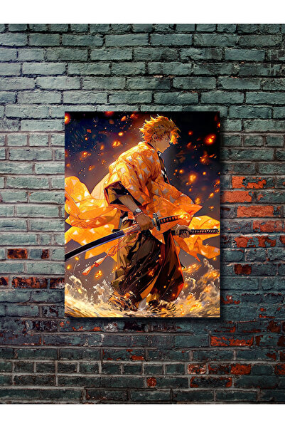 ZNC Zenitsu - Demon Slayer - Anime & Manga Posterleri, Özel Tasarım Kağıt Pos...