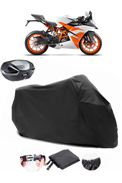 AutoEN KTM 200 RC Backpack Compatible Black Motorcycle Tarpaulin Waterproof D...