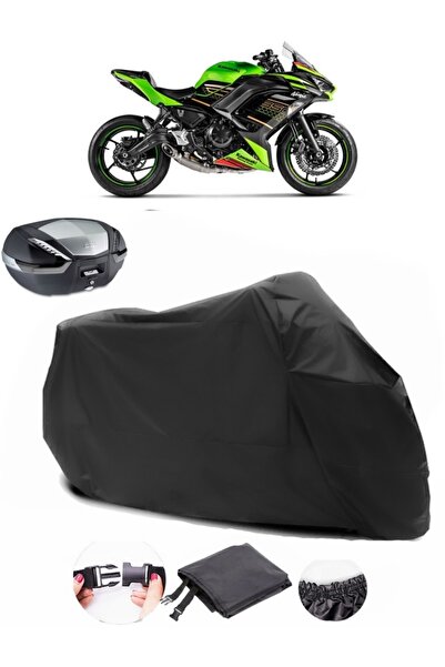 AutoEN حقيبة ظهر كاواساكي نينجا 650 متوافقة مع القماش المشمع الأسود للدراجات ...