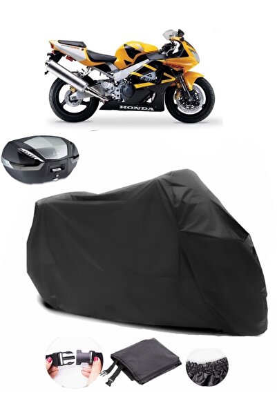 AutoEN Honda CBR 929 RR Rear Bag Compatible Black Motorcycle Tarpaulin Waterp...