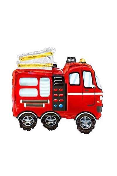Parti Station Construction Foil Balloon Construction Truck Party Concept Truck, Crane, Grab, Mixer, Fire Truck, Dozer