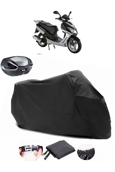 AutoEN حقيبة سالكانو نوفا الخلفية متوافقة مع القماش المشمع الأسود للدراجات ال...