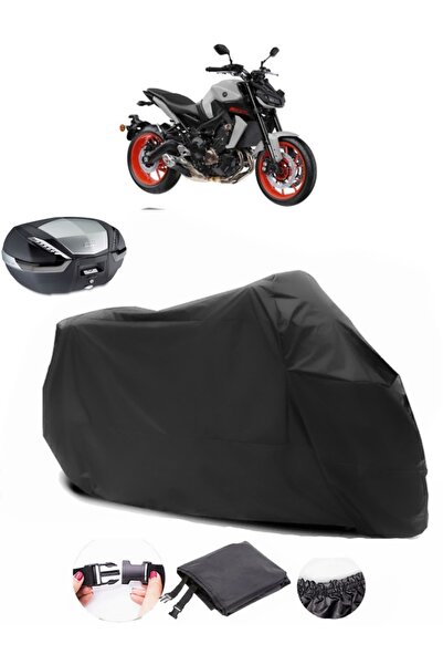AutoEN حقيبة خلفية متوافقة مع Yamaha MT-09 من القماش المشمع الأسود للدراجات ا...