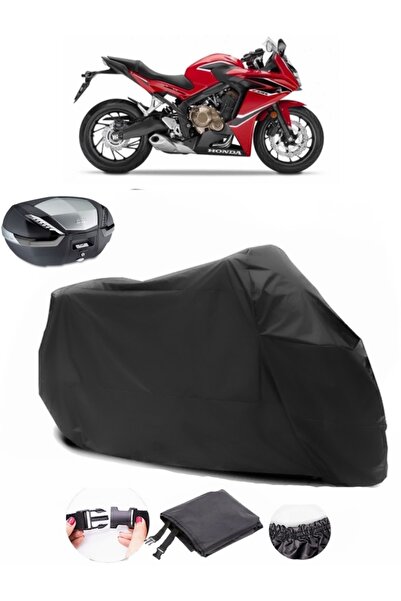 AutoEN Honda CBR 600 F Rear Bag Compatible Black Motorcycle Tarpaulin Waterpr...