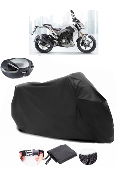 AutoEN حقيبة خلفية Benelli 125-S متوافقة مع القماش المشمع الأسود للدراجات الن...