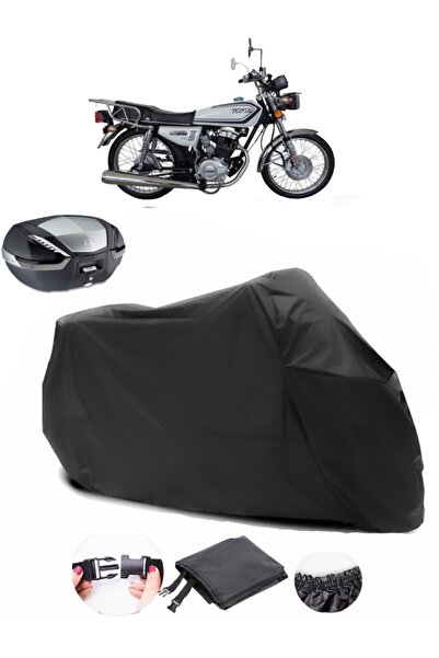 AutoEN حقيبة خلفية Kuba cita 150R متوافقة مع القماش المشمع الأسود للدراجات ال...