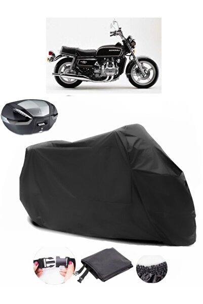 AutoEN حقيبة خلفية Honda Goldwing GL 1000 متوافقة مع القماش المشمع الأسود للد...