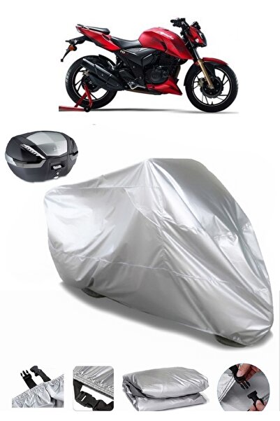AutoEN TVS Apache RTR 200 Rear Bag Compatible Motorcycle Tarpaulin Luxury Quality Thick High Quality