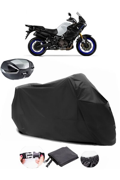 AutoEN Yamaha Super Tenere 1200ZE Rear Bag Compatible Black Motorcycle Tarpau...