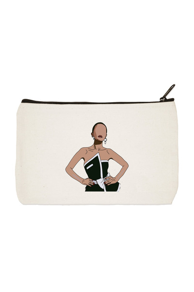 designedfy Чанта за грим, молив, чанта с щампа от плат на Селена Гомез