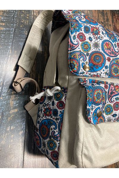 Street Bag Ethnic Αυθεντικό σακίδιο πλάτης με μποέμ με κάλυμμα Καθημερινή χρήση σε κάμπινγκ ταξιδιού