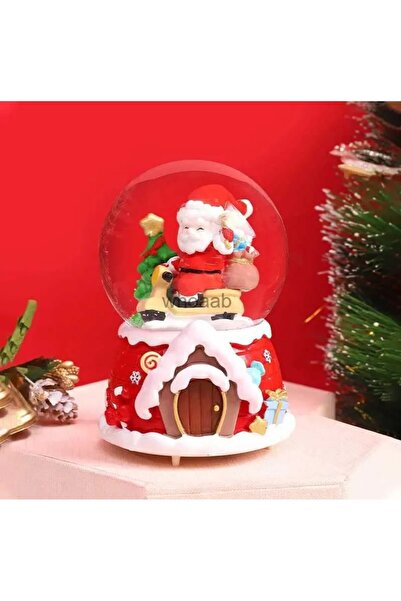 Deco Elit Mega Boy 2024 Yılbaşı Tasarımlı 15 cm Otomatik Kar Püskürtmeli Işık...