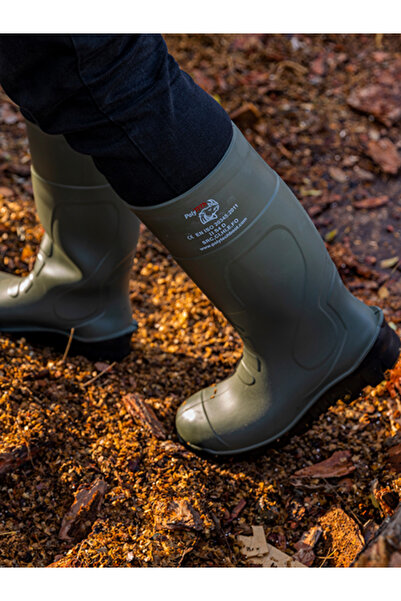 POLYTECH Gb - S4 Çelik Burunlu Haki Yeşil Çizme