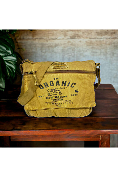 Old Cotton جودة خمر خمر عارضة للجنسين اليومية مدرسة نزهة التخييم حقيبة رسول 3...