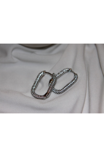 Çelik taşlı küpe çelik