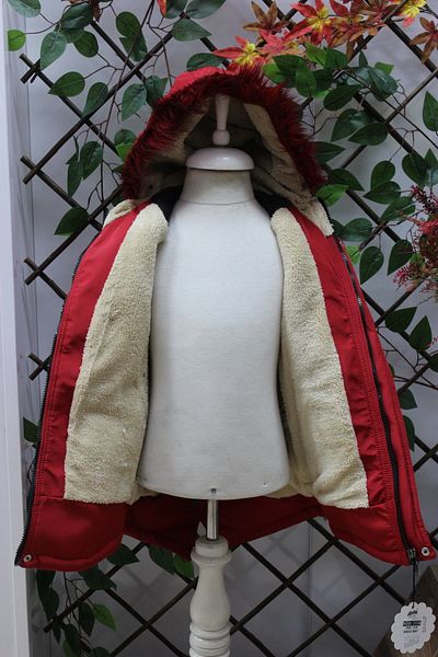 mikam GIRL'S WINTER AVM FUR INSIDE BONDI FABRIC COAT COAT
