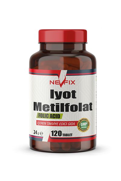 Nevfix Iodine & Methylpholate 120 Tablets Iodine Folic Acid