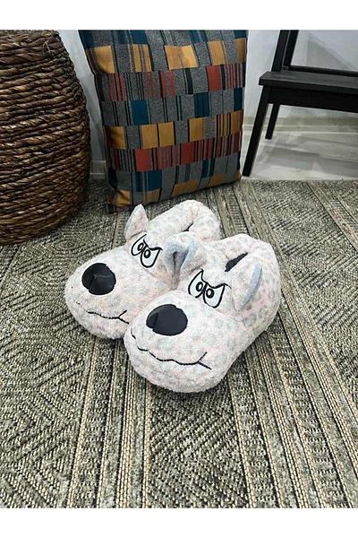Behtah Kundura Παντόφλες Unisex Angry Dog Silent Αντιολισθητική Σόλα Animal Home Boots