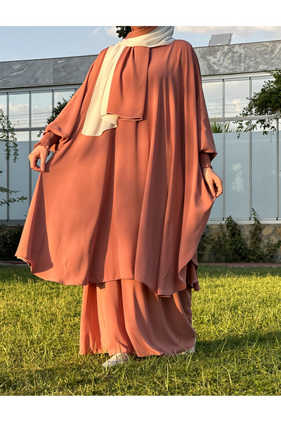 ZİLİF BUTİK Afghan Peach Suit Set