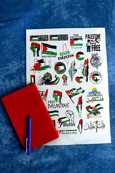 Vice Palestine Themed Sticker Set - Free Palestine - Free Palestine - 32 pieces