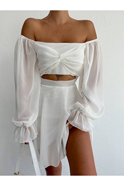 popibutik Şifon kumaş elbise