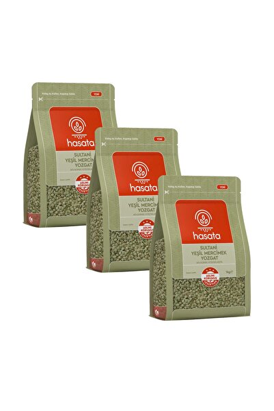 Hasata Yeşil Mercimek 1 kg Yozgat 3 lü