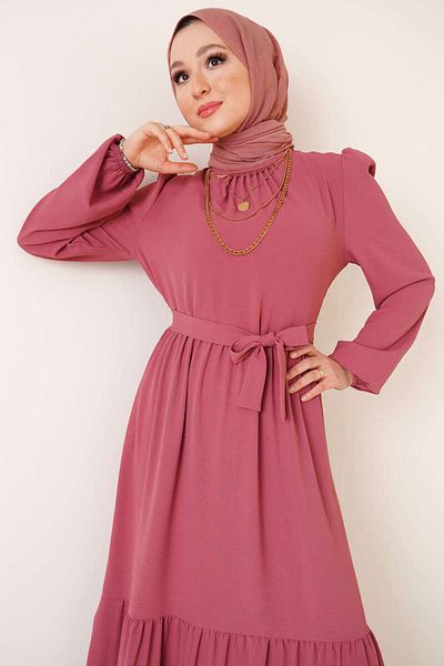 VOLT CLOTHİNG Γυναικείο φόρεμα Ayrobin με Gather Detail στον γιακά