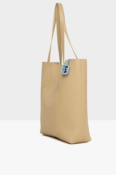 Bagmori Mink Women's Stitched Drop Strap Tote Bag M000008122